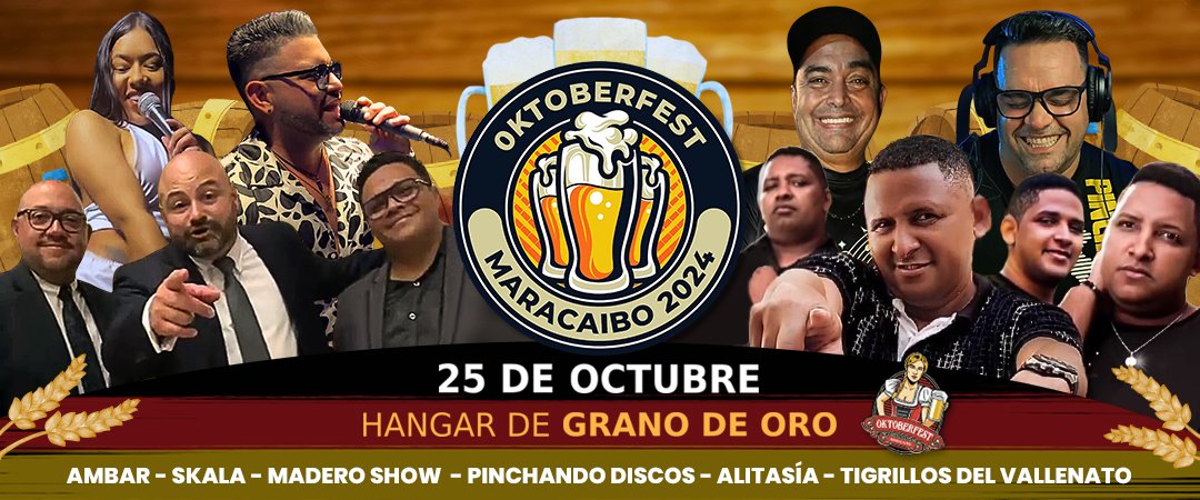 Pieza promocional de Oktoberfest Maracaibo