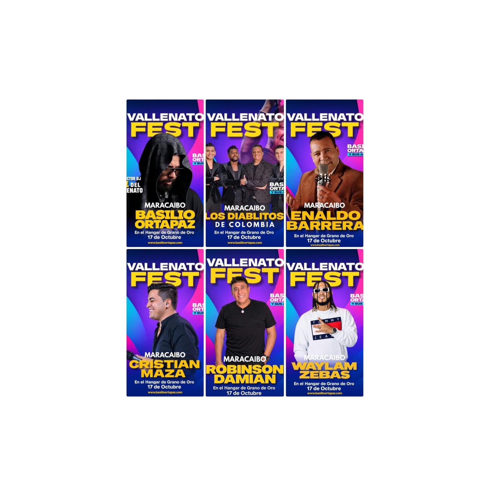 Pieza promocional de Vallenato Fest